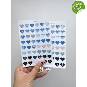 Sky Hearts Sticker Sheet
