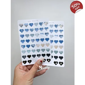 Sky Hearts Sticker Sheet