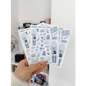 Blue and her hobbies Sticker Sheet