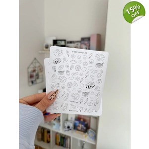 Food Doodles Sticker Sheet