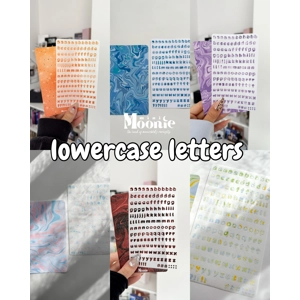 Lowercase Letters Sticker Sheets