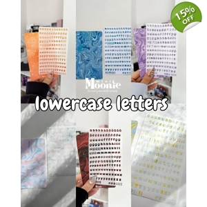 Lowercase Letters Sticker Sheets