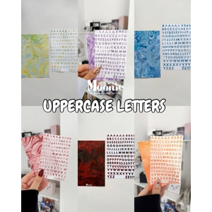 Uppercase Letters Sticker Sheet