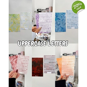 Uppercase Letters Sticker Sheet