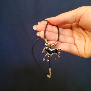 abalone horse necklace abalone horse necklace