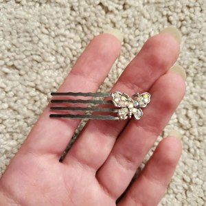 butterfly hair comb