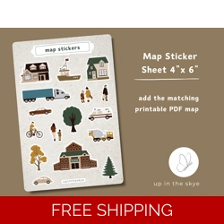 Map Sticker Sheet