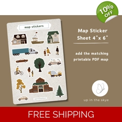 Map Sticker Sheet