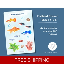 Fishbowl Sticker Sheet