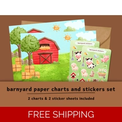Paper Barnyard Chart & Stick..