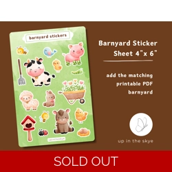 Barnyard Sticker Sheet