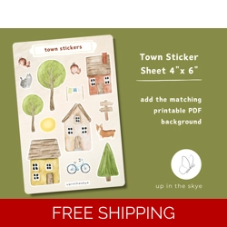 Town Sticker Sheet
