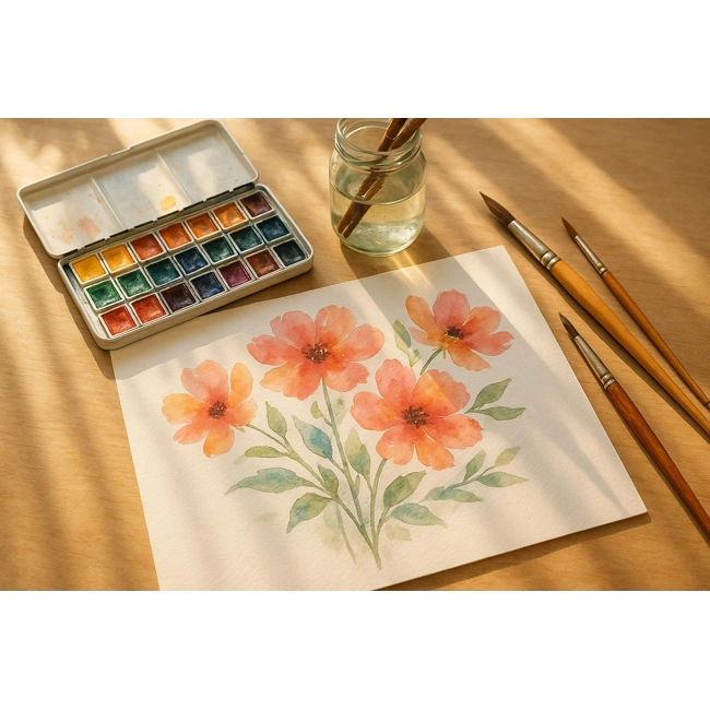 Aquarellmalerei für Anfänger:  Der komplette Leitfaden