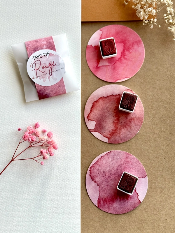 Tris de Rouge - 3er Set Studienfarbe in Rottönen