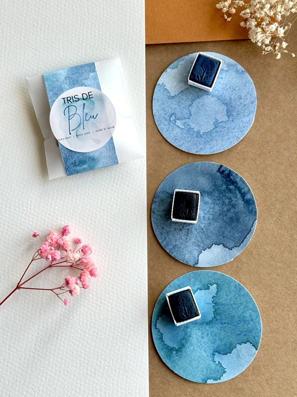 Tris de Bleu - 3er Set Studienfarbe in Blautönen