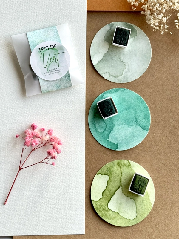 Tris de Vert - 3er Set Studienfarbe in Grüntönen