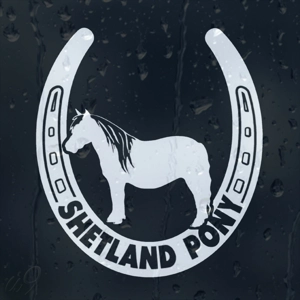 Shetland Pony Car/Lorry Decal Shetland Pony Car/Lorry Decal