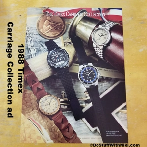 1988 Timex Carriage Collection ad