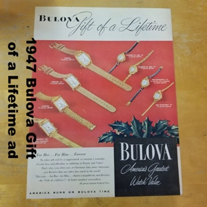 1947 Bulova Gift of a Lifetime ad