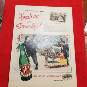 1950 Seven-Up original lg size ad