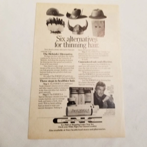 1984 The Formula for Thinning Hair ad