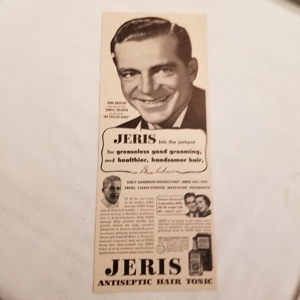 1950 Jeris Hair Tonic orig ad