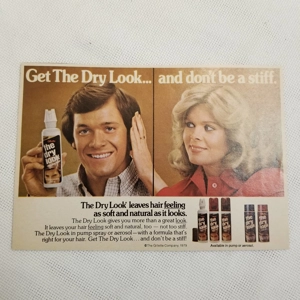 1979 The Dry Look Hairspray orig ad