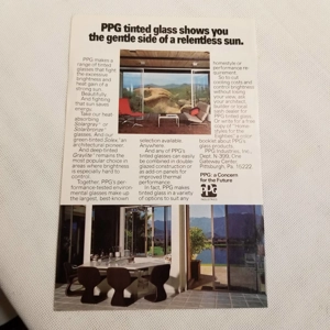 1979 PPG Tinted Glass orig ad