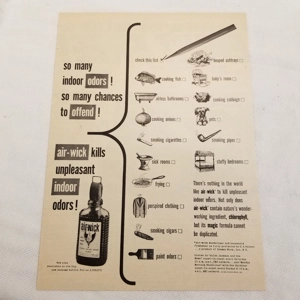 1950 Air-Wick original lg size ad