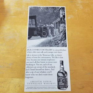 Jack Daniels Distillery orig 1989 ad