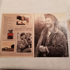 1988 Chaps Ralph Lauren 2 pg ad