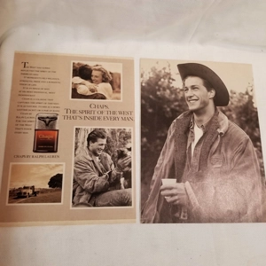 1989 CHAPS the Spirit of the West orig ad