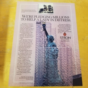 Stroh Statue of Liberty orig 1984 ad