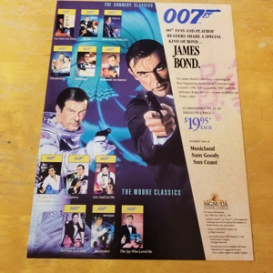 1989 James Bond 007 VHS promo ad