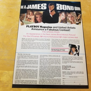 1979 Be a James Bond Girl contest promo ad
