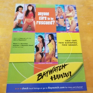 2000 Baywatch Hawaii TV show promo ad