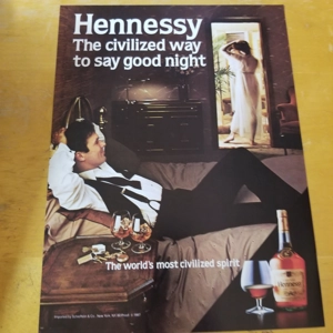 Hennessy Civilized Spirit orig 1987 ad