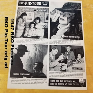 1947 RKO Pictures RKO Pic-Tour orig ad