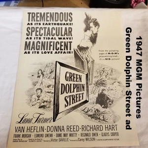 1947 MGM Pictures Green Dolphin Street ad