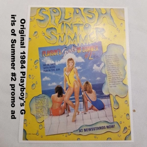 Original 1984 Playboy's Girls of Summer #2 promo ad