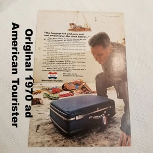 Original 1970 ad American Tourister