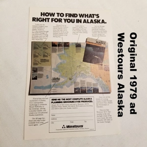 Original 1979 ad Westours Alaska