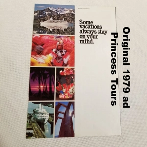 Original 1979 ad Princess Tours