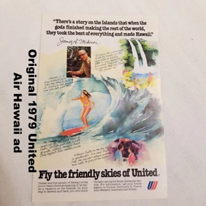 Original 1979 United Air Hawaii ad