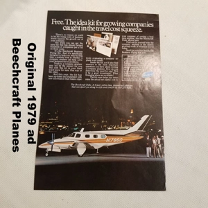 Original 1979 ad Beechcraft Planes