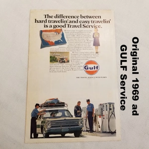 Original 1969 ad GULF Service