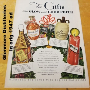 Glenmore Distilleries lg orig 1947 ad