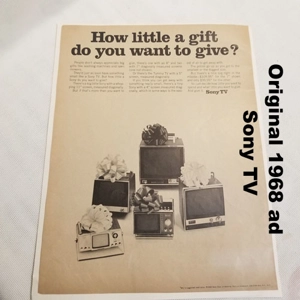 Original 1968 ad Sony TV