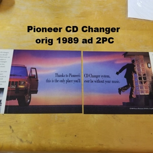 Pioneer CD Changer orig 1989 ad 2PC