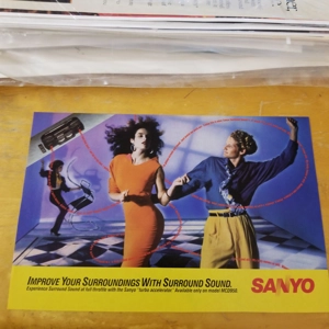 Sanyo Surround Sound orig 1989 ad